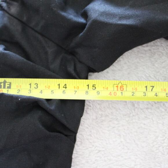 NWT Petal and Pup Linen Blend Square Neck Puff Short Sleeve Mini Dress Black S - Picture 8 of 9